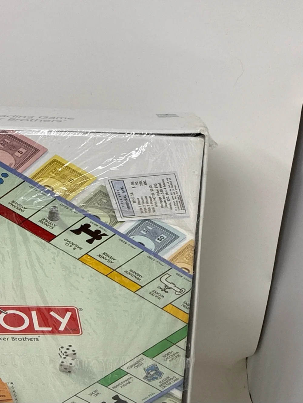 Vintage 1999 Parker Brothers Monopoly Board Game No. 0009 Classic Sealed
